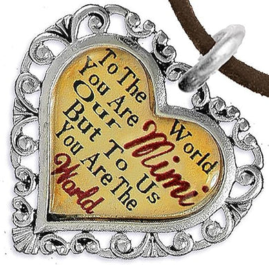 Mimi Heart Charm Necklace Hypoallergenic, Adjustable, Safe, Nickel, Lead & Cadmium Free!