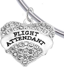 Flight Attendant, Hypoallergenic Adjustable Charm Bracelet, Removable Ball, Add Charms Without Tools, Nickel, Lead, and Cadmium Free