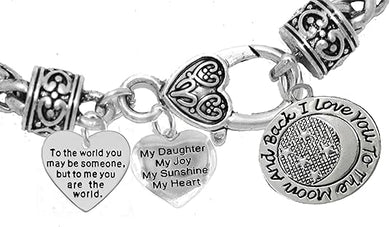 Mom, Jewelry, Grandma Jewelry, My Daughter, My Sunshine Bracelet, Hypoallergenic, Safe-Nickel, Lead, Free