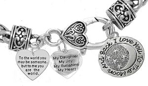 Mom, Jewelry, Grandma Jewelry, My Daughter, My Sunshine Bracelet, Hypoallergenic, Safe-Nickel, Lead, Free