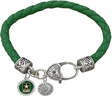 Army, " I Love You To The Moon And Back ", Leather Bracelet, Hypoallergenic Safe, No Nickel, Lead, Or Poisonous Cadmium In Bracelet