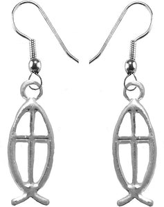 Proverbs 12:25 "Anxiety Weighs Down The Heart, But A Kind Word Cheers It Up", Bar, Silvertone Finish, Gold (Ichthys) With Cross Fish, Necklace,Hypoallergenic Safe- No Nickel,Lead, Or Poisonous Cadmium