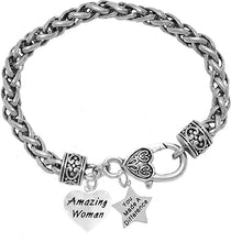 Amazing Women, You Made A Difference, Motivational Chain Bracelet, Hypoallergenic, Safe-Nickel, Lead, Cadmium Free