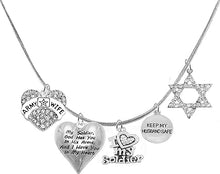Army Wife, My Soldier, God Has You In His Arms And I Have You In My Heart, Genuine Crystal Star Of David, Adjustable Necklace, Hypoallergenic Safe, No Nickel, Lead, Or Poisonous Cadmium