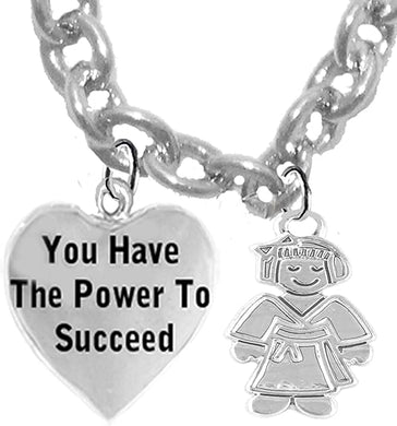 Children's Martial Arts, Kickboxing, Karate Jewelry, You Have The Power To Succeed, Adjustable Necklace Hypoallergenic, Children's Safe-Nickel,Lead,Cadmium Free