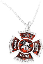 Firefighter, Firefighter Mom, Sterling Silver, Solid .925 Sterling, Not Plated Or Coated. 18 Inch Necklace Chain, Nickel, Lead, Cadmium Free