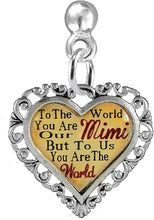 Mimi Heart Charm Post Earring Hypoallergenic, Safe-Nickel, Lead & Cadmium Free!