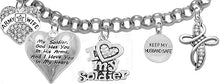 Army Wife, My Soldier, God Has You In His Arms And I Have You In My Heart, Keep My Husband Safe, Crystal Cross, Adjustable Bracelet, Hypoallergenic Safe, No Nickel, Lead, Or Poisonous Cadmium