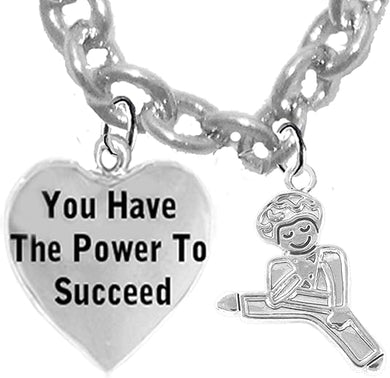 Children's Martial Arts, Kickboxing, Karate Jewelry, You Have The Power To Succeed, Adjustable Necklace Hypoallergenic, Children's Safe-Nickel,Lead,Cadmium Free