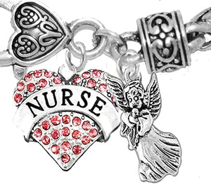 Nurse, RN, LPN, You Are An Angel, Bracelet, Hypoallergenic, Safe-Nickel, Lead, Free
