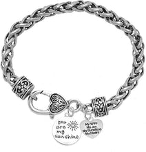 You Are My Sunshine, My Wife, My Joy, My Sunshine, My Heart Hypoallergenic Antique Bracelet, Safe-Nickel, Lead And Cadmium Free