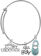 Trooper's Wife's, It's A Boy, Adjustable Bracelet, Hypoallergenic, Safe-Nickel, Lead, Cadmium Free
