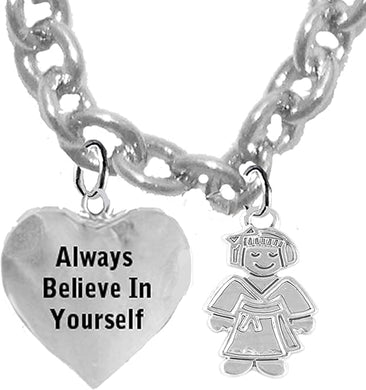 Children's Martial Arts, Kickboxing, Karate Jewelry, Always Believe In Yourself, Adjustable Necklace Hypoallergenic, Children's Safe-Nickel,Lead,Cadmium Free