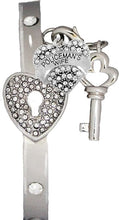 It Really Locks, The Key to My Heart Cuff Crystal Bracelet, Policeman's Wife Hypoallergenic, Safe-Nickel, Lead, Free