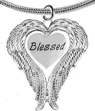 Guardian Angel, Heart (Love) Shaped Wings, Blessed Necklace, Adjustable, Hypoallergenic, Safe-Nickel, Lead, Free
