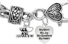 Mom,We Love You Mother, My Mom, My Joy, My Sunshine, My Heart, Bracelet, Hypoallergenic, Safe-Nickel, Lead, Free
