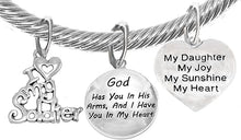 Army Mom, My Daughter, God Has You In His Arms And I Have You In My Heart, Adjustable, Hypoallergenic Safe, No Nickel, Lead, Or Poisonous Cadmium In Bracelet