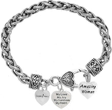 Love, Super Hero, My Love, My Joy, My Sunshine, My Heart, Amazing Womam, Bracelet Hypoallergenic Safe- No Nickel. Lead, Or Poisonous Cadmium