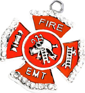 EMT, Firefighter Charm, Nickel, Lead, Cadmium Free