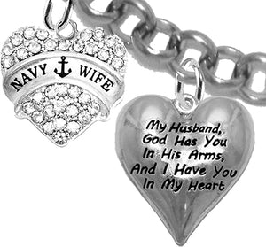 Navy Wife Bracelet, US Navy Bracelet, Navy,Navy Mom, Sailors Wife,Navy Bracelet,Sailor's Bracelet, Navy Jewelry,US United States Navy, Christian Navy Bracelet, Hypoallergenic,Adjustable 4 To 10 Inches