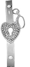 It Really Locks!, The Key To My Heart, "Initial O ", Cuff Crystal Bracelet, Hypoallergenic, Safe-Nickel, Lead, Free