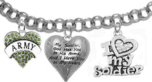 Army, My Soldier, God Has You in His Arms and I Have You in My Heart, Adjustable Bracelet, Hypoallergenic Safe, No Nickel, Lead, Or Poisonous Cadmium
