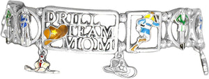 Drill Team Mom Stretch Bracelet, Safe-Hypoallergenic, Nickel, Lead and Cadmium Free