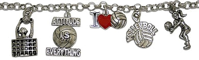 I Love Volleyball Adjustable Bracelet Safe-Hypoallergenic, Nickel, Lead & Cadmium Free!
