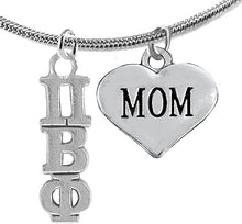 Pi Beta Phi, Mom, Hypoallergenic Safe Adjustable Fits Anyone Licensed Sorority Jewelry Manufacturer