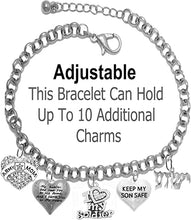 Army Mom, My Soldier, God Has You In His Arms And I Have You In My Heart, YESHUA (JESUS IN HEBREW) NAMED BY AN ANGEL OF GOD, Adjustable Bracelet, Hypoallergenic Safe, No Nickel, Lead, Or Poisonous Cadmium