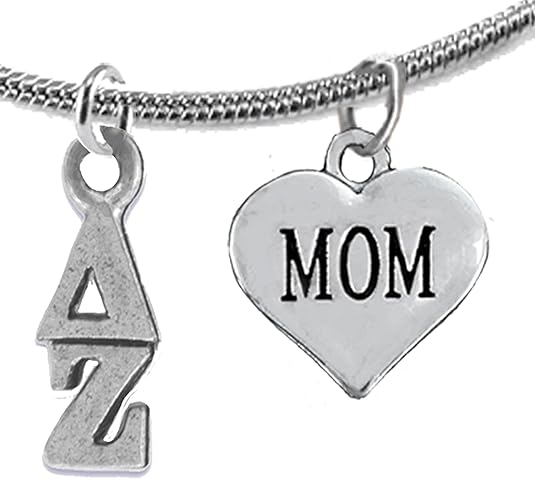 Delta Zeta Mom, Hypoallergenic Safe Adjustable Fits Anyone Licensed Sorority Jewelry Manufacturer