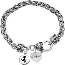 My Daughter, Super Hero, Soccer Player Jewelry Bracelet Hypoallergenic, Safe-Nickel, Lead Free
