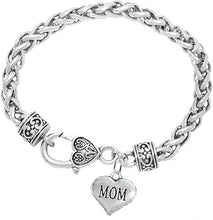 Mom Charm Bracelet, Hypoallergenic, Will NOT Irritate Anyone with Sensitive Skin, Safe, Nickel, Lead & Cadmium Free.
