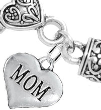Mom Charm Bracelet, Hypoallergenic, Will NOT Irritate Anyone with Sensitive Skin, Safe, Nickel, Lead & Cadmium Free.