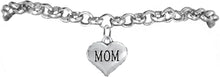 Mom Charm Bracelet, Hypoallergenic, Will NOT Irritate Anyone with Sensitive Skin, Safe, Nickel, Lead & Cadmium Free.