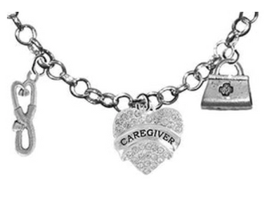 Caregiver, RN, Nurse, Adjustable Charm Necklace, Hypoallergenic, Safe - Nickel & Lead Free