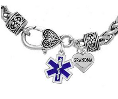 EMT Grandma Bracelet, Hypoallergenic, Safe - Nickel & Lead Free