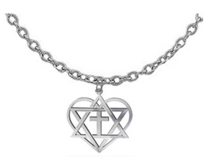 Messianic, Christain, Yeshua (Jesus) In My Heart Adjustable Silvertone Cable Chain Necklace. Hypoallergenic-Safe, No Nickel, Lead, Or Cadmium In The Metal. Great Gift For Friend Or Family ©2024