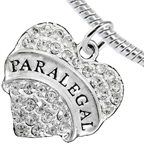 Paralegal Heart Charm Bracelet ©2016 Hypoallergenic, Safe, Nickel, Lead & Cadmium Free!