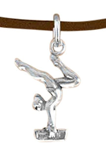 Gymnast on Balance Beam Necklace, Adjustable, Hypoallergenic, Nickel, Lead & Cadmium Free!