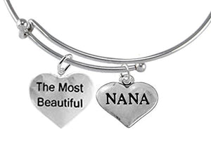 The Most Beautiful "Nana", Adjustable, Hypoallergenic, Safe - Nickel & Lead Free