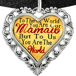 Mamaw Heart Charm Bracelet ©2016 Hypoallergenic, Adjustable, Safe, Nickel, Lead & Cadmium Free!