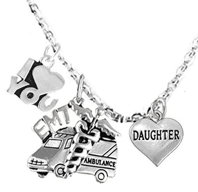 EMT, Daughter Adjustable Necklace, Hypoallergenic, Safe - Nickel & Lead Free
