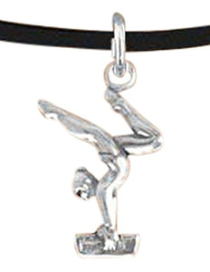 Gymnast on Balance Beam Necklace, Adjustable, Hypoallergenic, Nickel, Lead & Cadmium Free!
