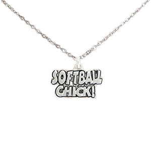 Softball Chick ©2010 Hypoallergenic Adjustable Necklace Nickel, Lead & Cadmium Free