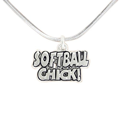 Softball Chick Necklace ©2010 Hypoallergenic Adjustable Necklace Nickel, Lead & Cadmium Free