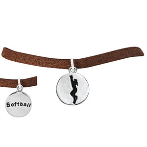 The Perfect Gift 2-Sided Softball Charm Adjustable Bracelet ©2011 Safe - Nickel & Lead Free