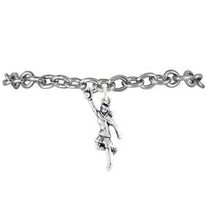 The Perfect Gift "Girl Catching Softball" Adjustable Bracelet ©2010 Safe - Nickel & Lead Free
