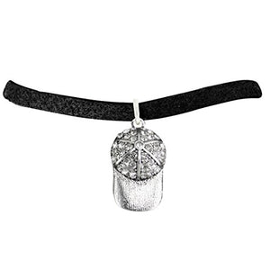 The Perfect Gift "Softball Genuine Crystal Cap Charm" Bracelet ©2009 Adjustable, Nickel & Lead Free