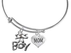 Mom, "It’s A Boy" Adjustable Bracelet, Will NOT Irritate Sensitive Skin, Safe, Nickel Free.